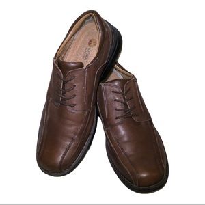 Keuka Brown Leather Dress Shoes with Laces SZ 11